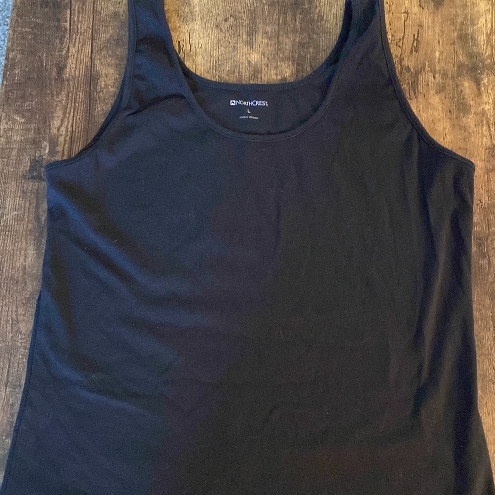 Northcrest black tank top size L